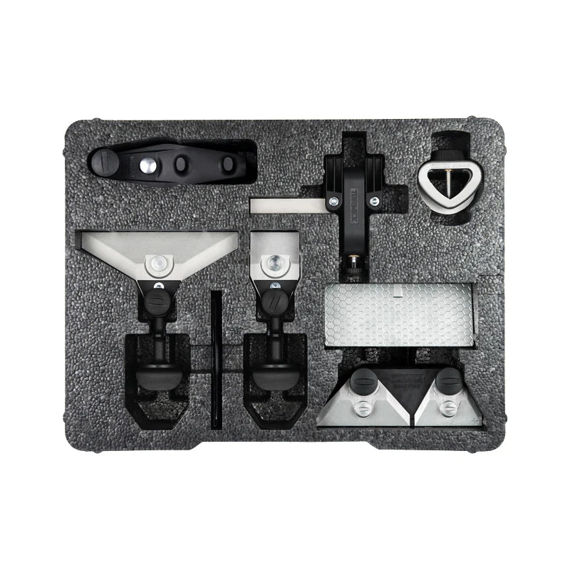 Tormek HTK-1006 Hand Tool Kit with multiple sharpening jigs for knives and tools